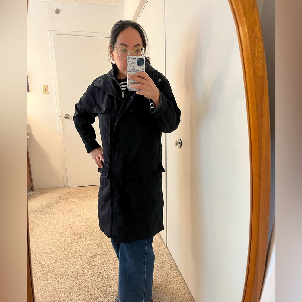 DKNY Pure Navy Rain Jacket